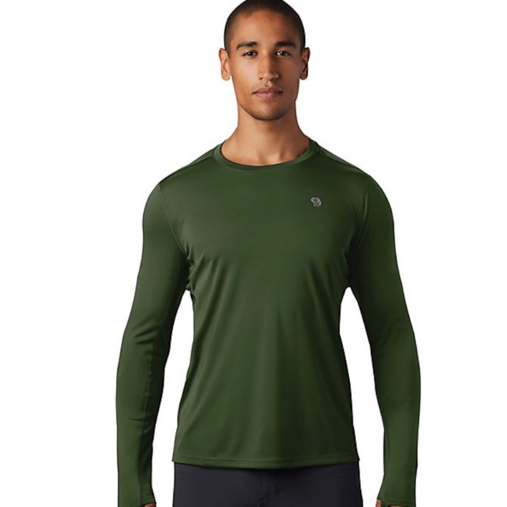 Mountain Hardwear Men’s Wicked Recycled Long-sleeve, Size Small, Army Green